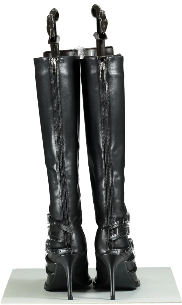 1XBlue Black Knee-High Midnight Boots EU 40 UK 7