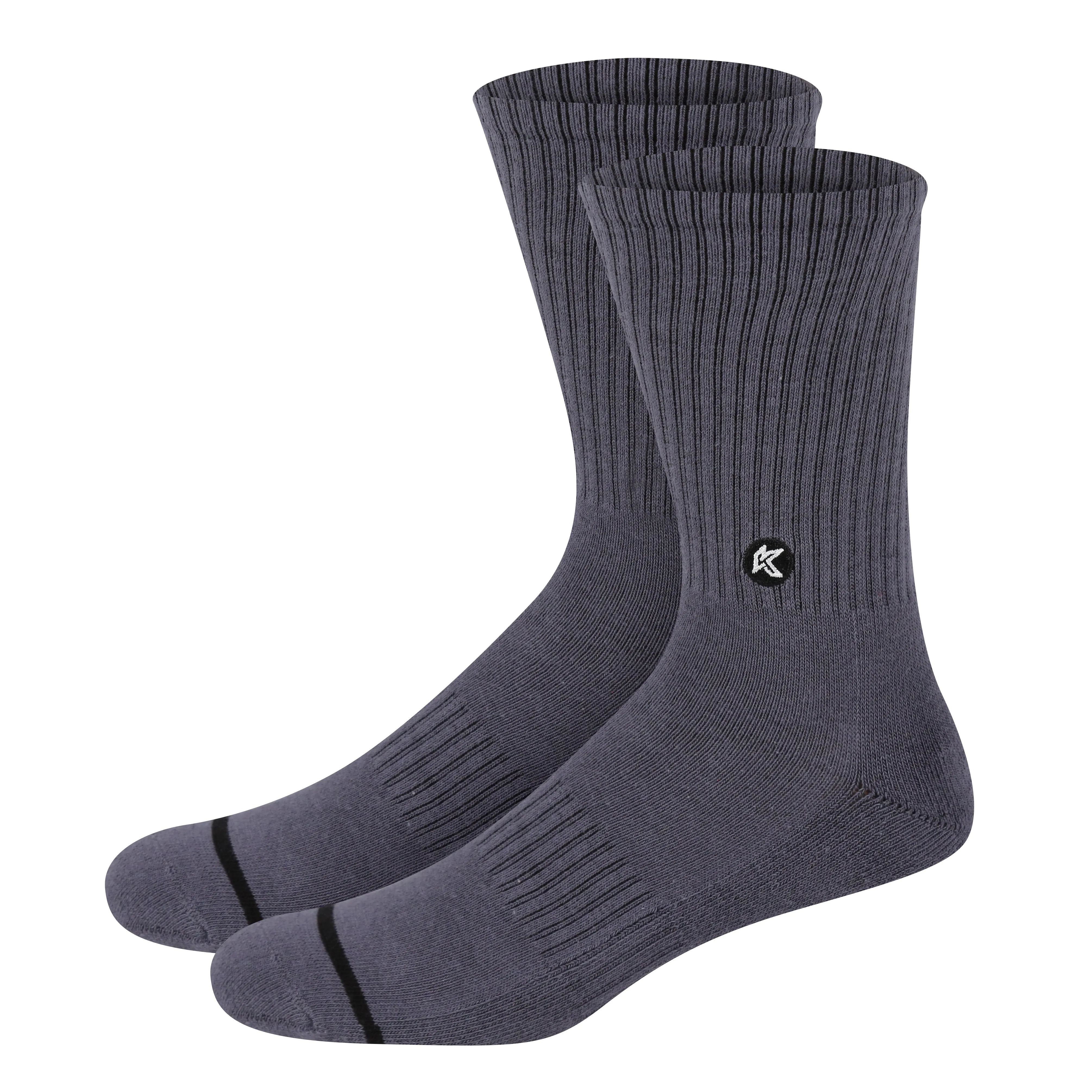 3 Pack Coal Crew Sock