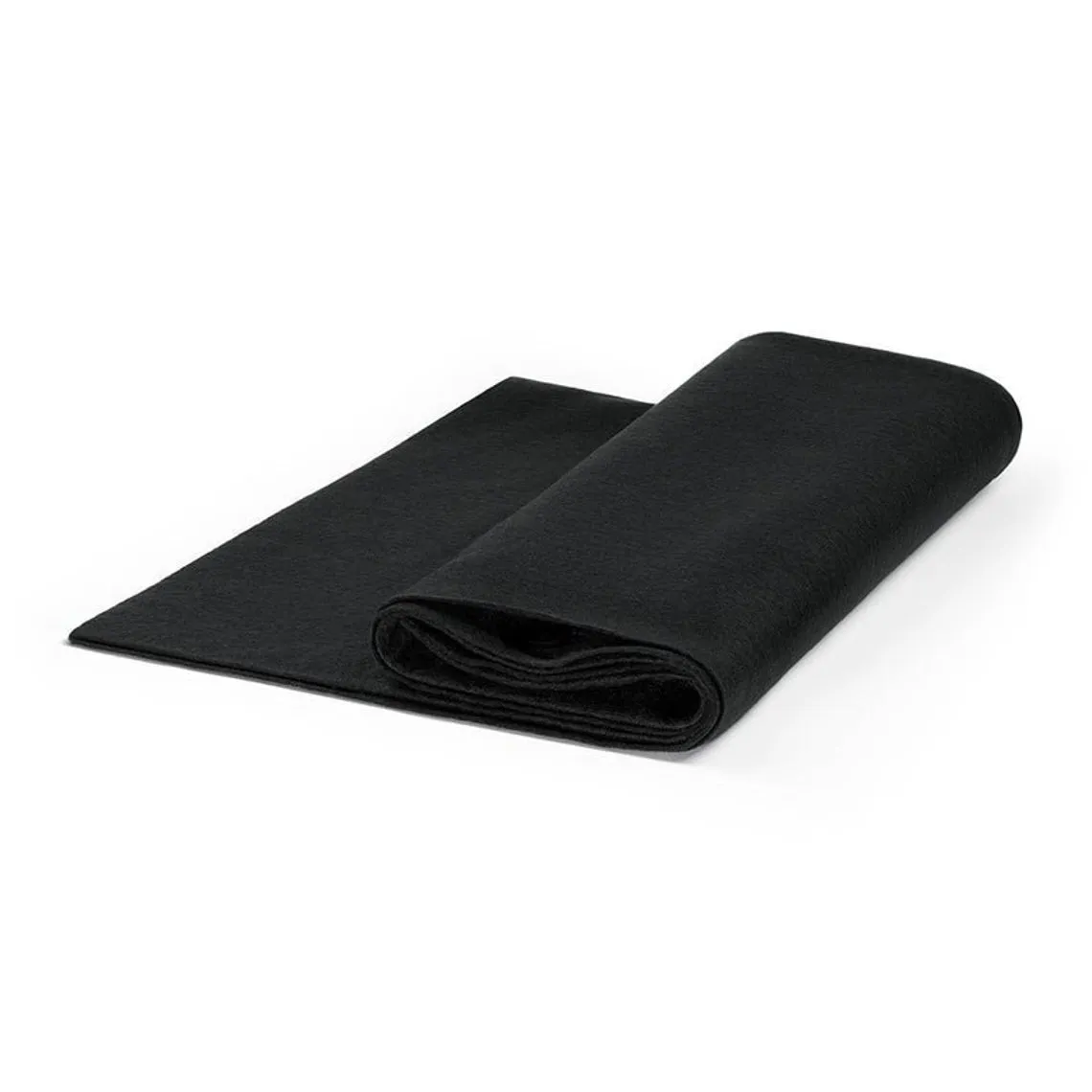 72" Wide 1.6 mm Thick Acrylic Black Felt Fabric By The Yard