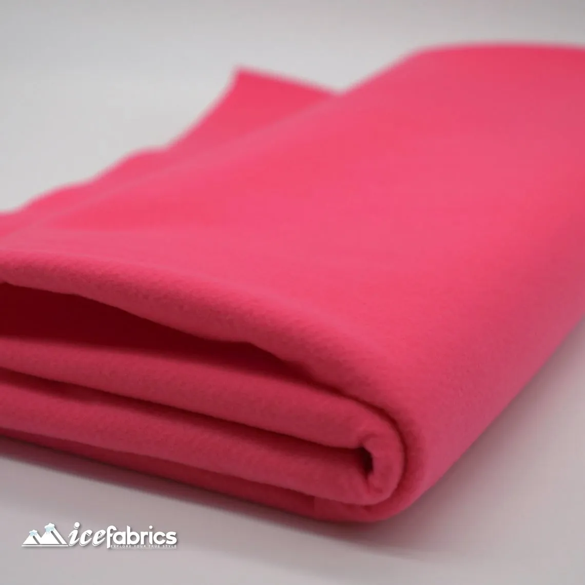 72" Wide 1.6 mm Thick Acrylic Hot Pink Felt Fabric By The Yard