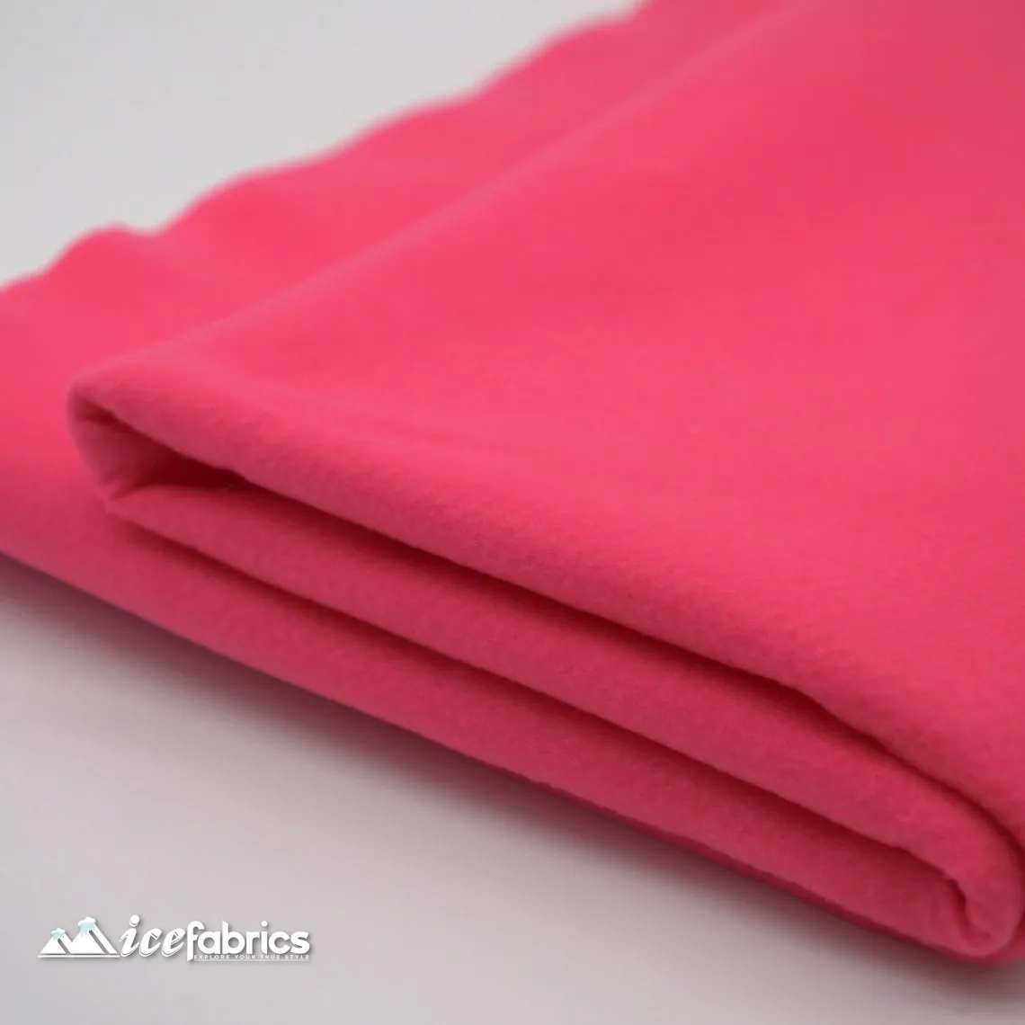 72" Wide 1.6 mm Thick Acrylic Hot Pink Felt Fabric By The Yard