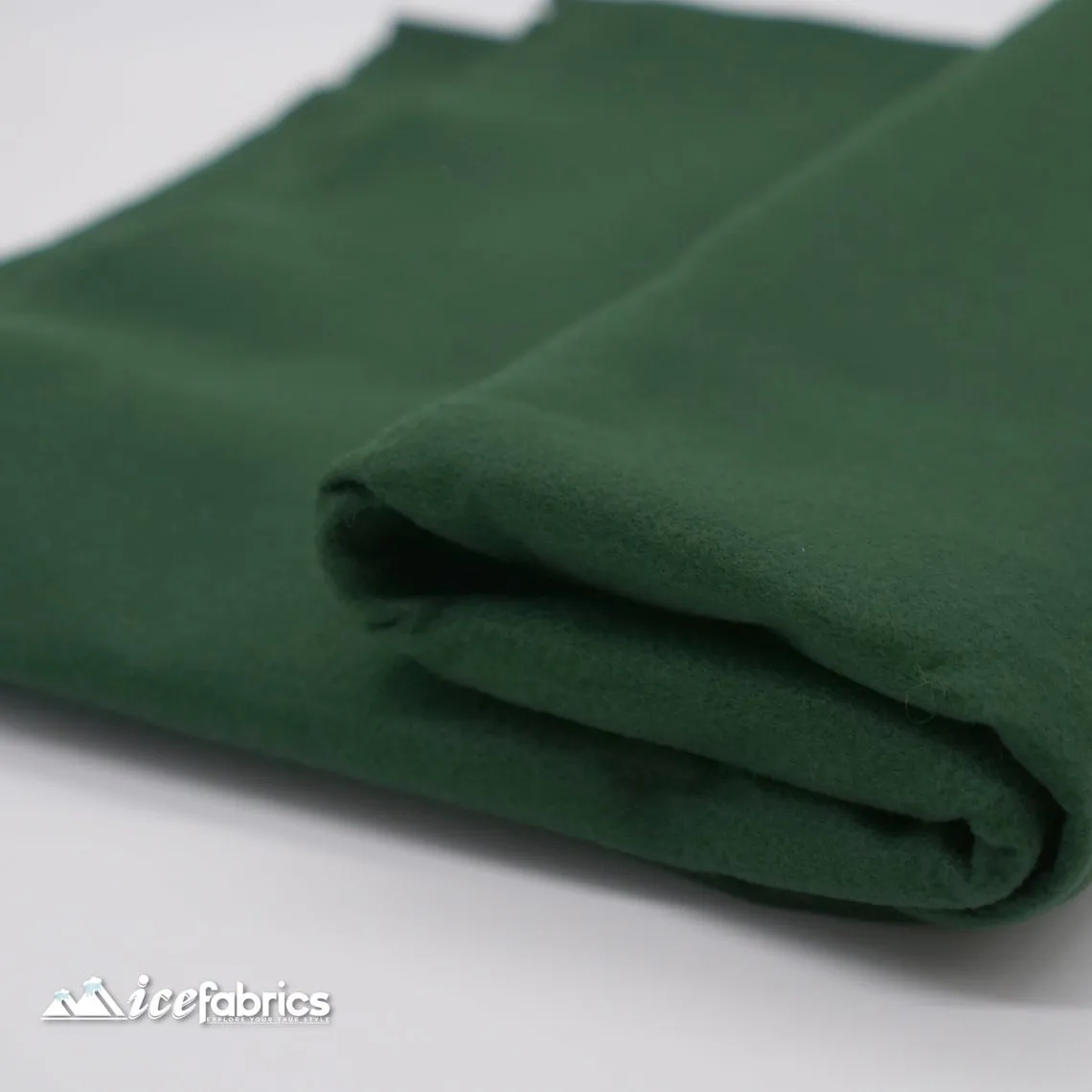 72" Wide 1.6 mm Thick Acrylic Hunter Green Felt Fabric By The Yard