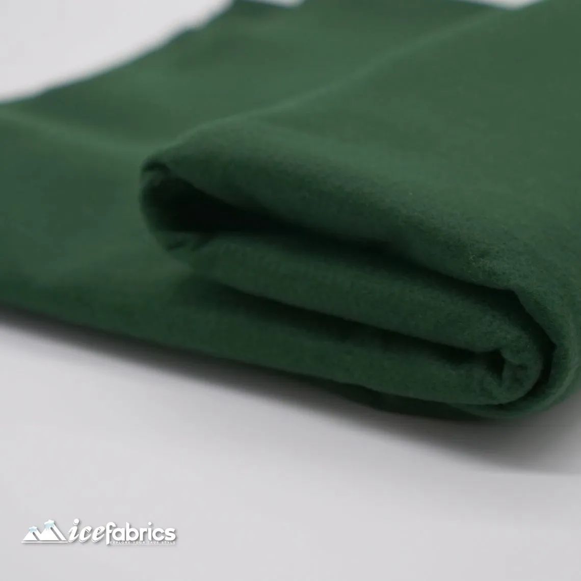 72" Wide 1.6 mm Thick Acrylic Hunter Green Felt Fabric By The Yard