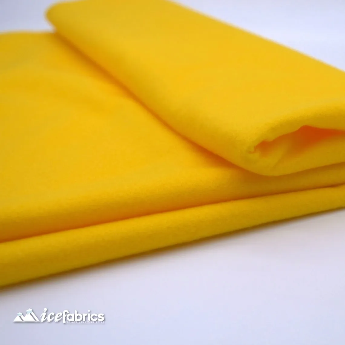 72" Wide 1.6 mm Thick Acrylic Mango Yellow Felt Fabric By The Yard