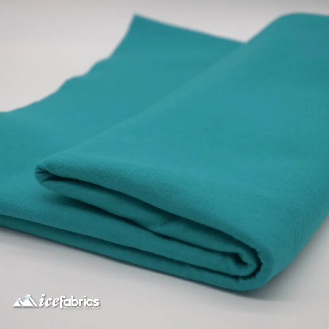 72" Wide 1.6 mm Thick Acrylic Turquoise Felt Fabric By The Yard