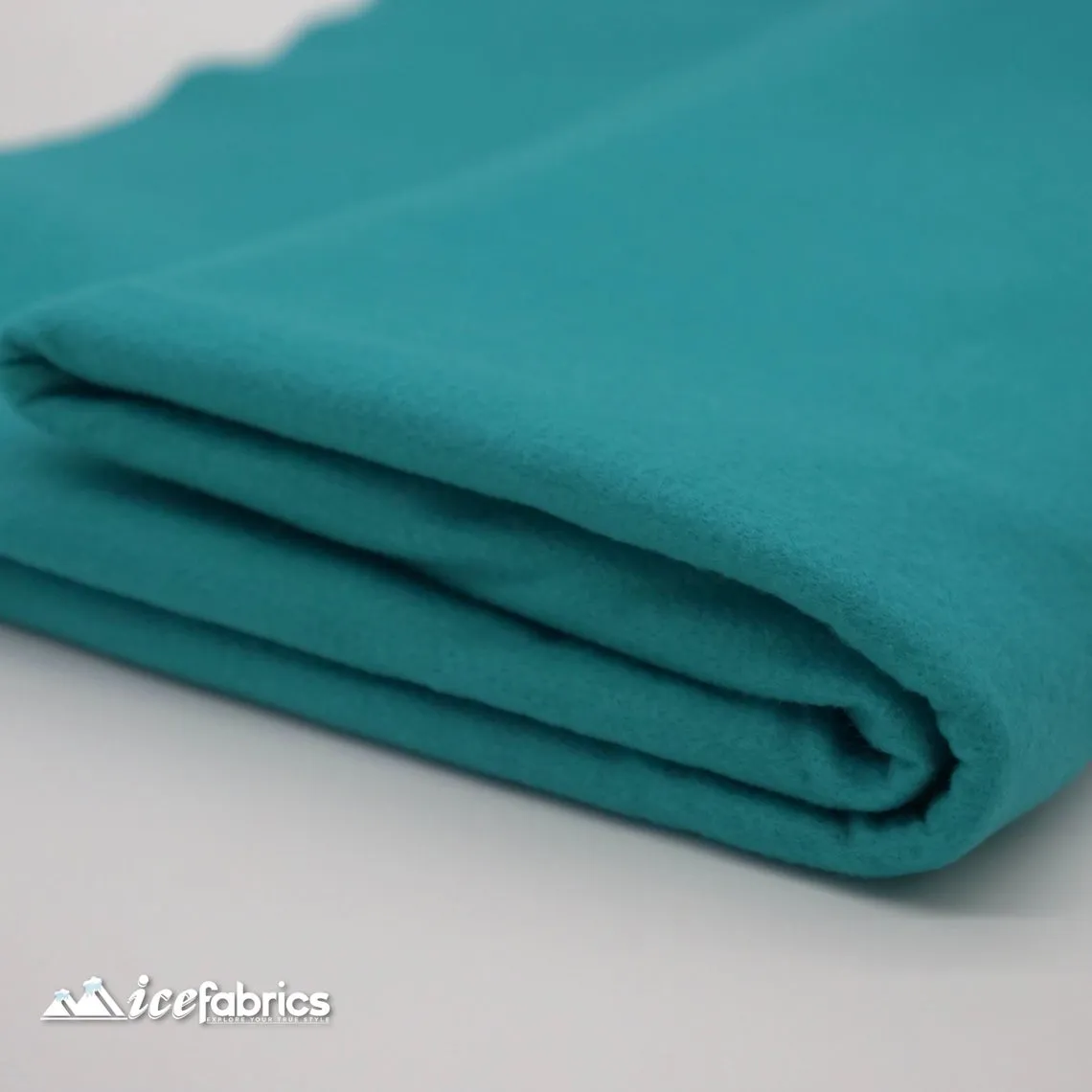 72" Wide 1.6 mm Thick Acrylic Turquoise Felt Fabric By The Yard