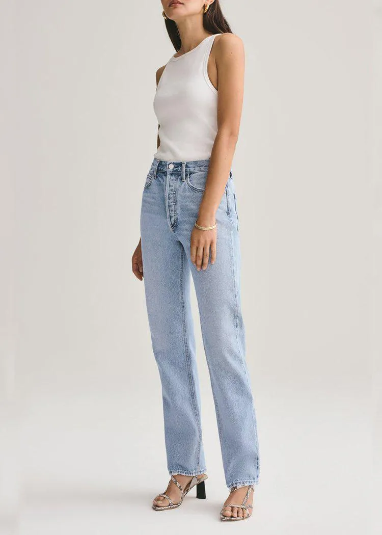Agolde Lana Mid Rise Vintage Straight - Riptide-***FINAL SALE***