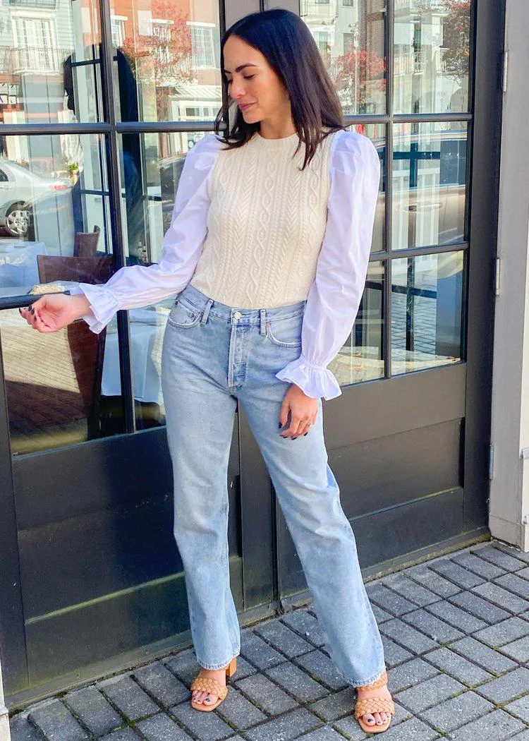 Agolde Lana Mid Rise Vintage Straight - Riptide-***FINAL SALE***