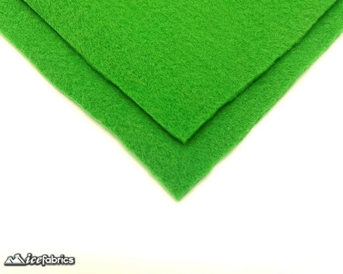Apple Green Felt Material Acrylic Felt Material 1.6mm Thick