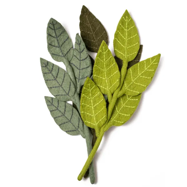 Ash Leaf Felt Flower