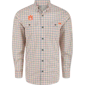 Auburn Frat Tattersall Long Sleeve Shirt