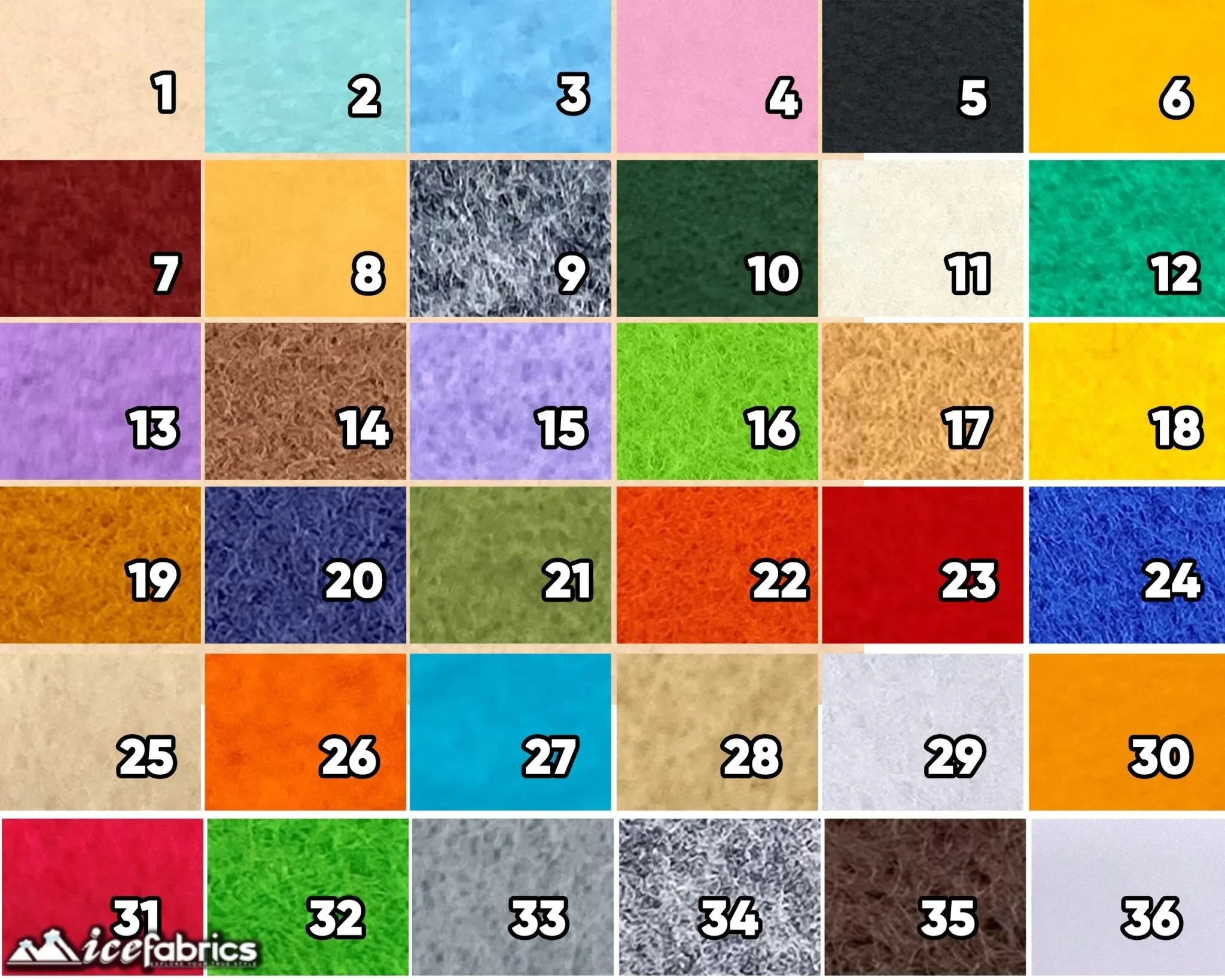 Baby Blue Acrylic Felt Fabric / 1.6mm Thick _ 72” Wide