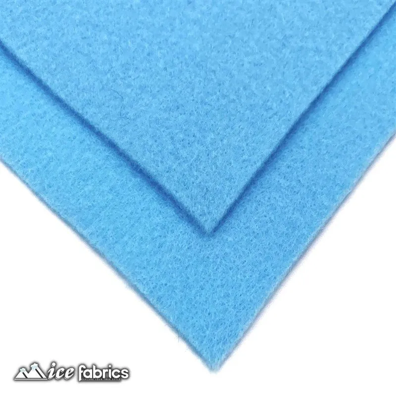 Baby Blue Acrylic Felt Fabric / 1.6mm Thick _ 72” Wide