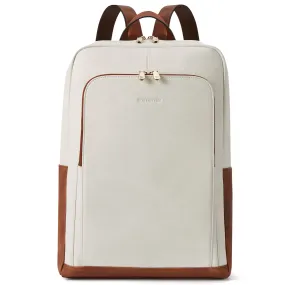 Baish Women Leather Laptop Backpack  Travel Business Work Daypack
