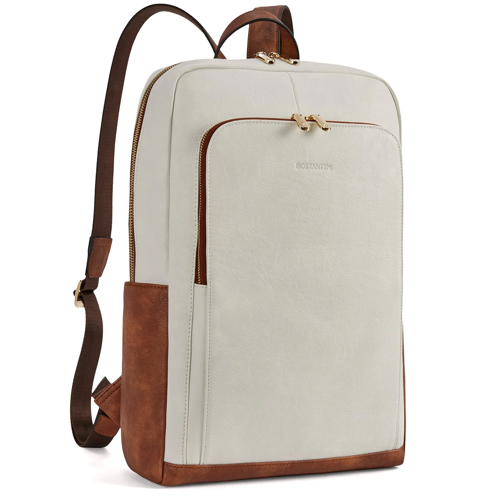 Baish Women Leather Laptop Backpack  Travel Business Work Daypack