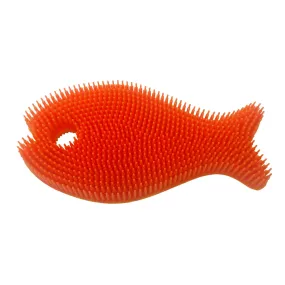 Bathin' Smart Silicone Bath Scrub- Fish Orange/ Mango
