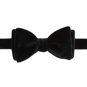 Black Velvet Pre-Tied Butterfly Bow Tie