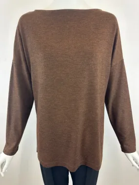 Boat Neck Drop Shoulder Pullover