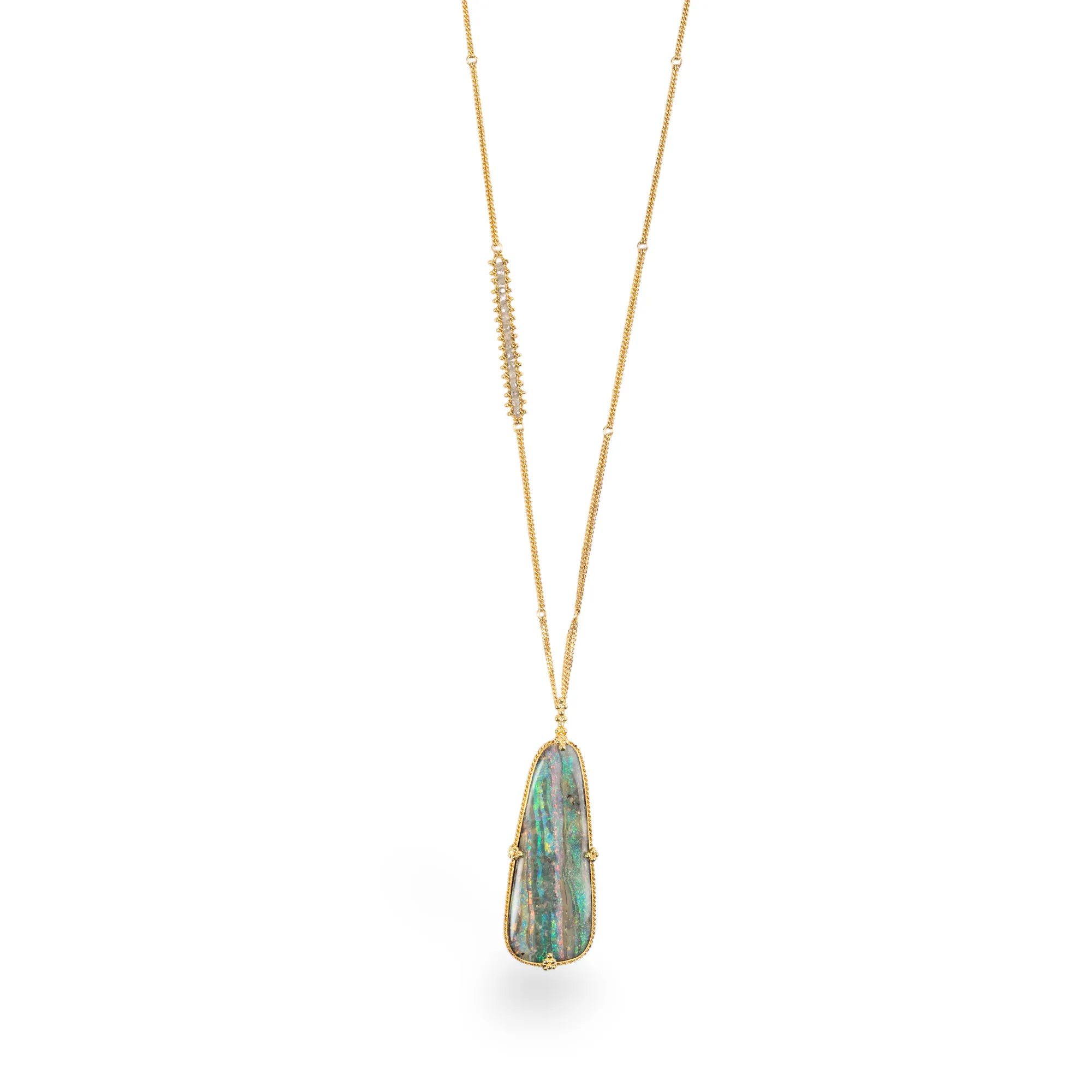 Boulder Opal Forest Necklace