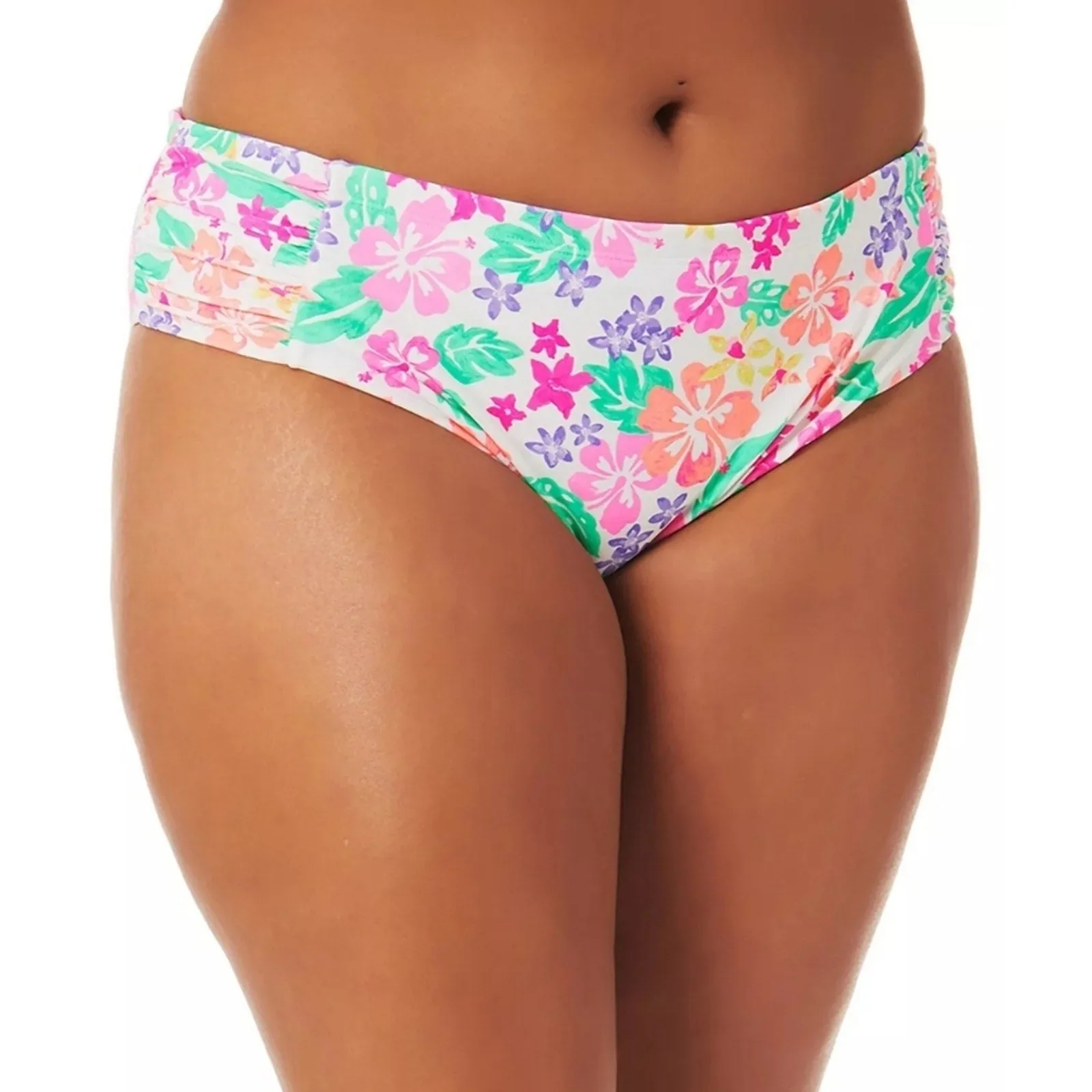 California Waves Trendy Plus Size Hawaii Sunsets Bikini Bottoms 16/18