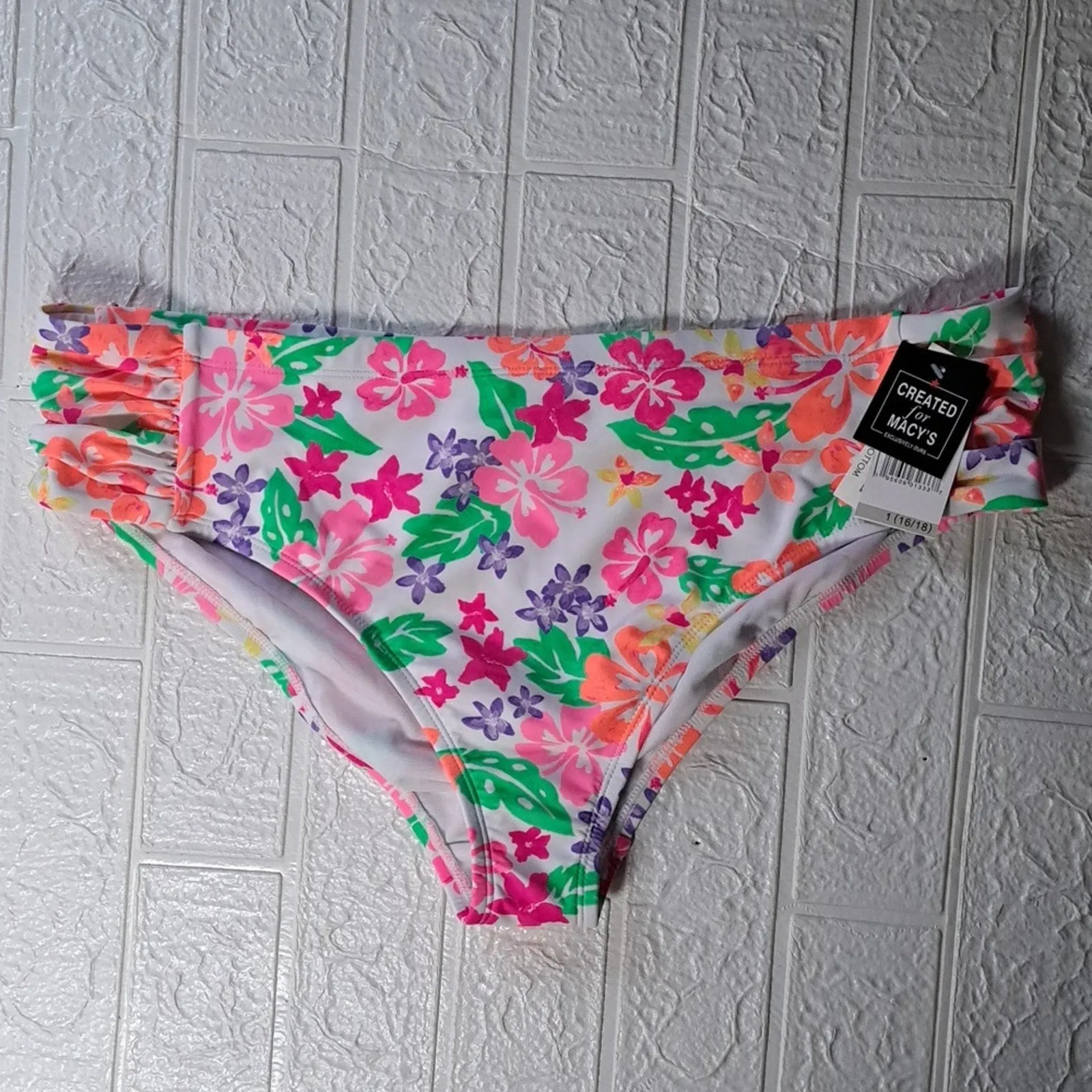 California Waves Trendy Plus Size Hawaii Sunsets Bikini Bottoms 16/18