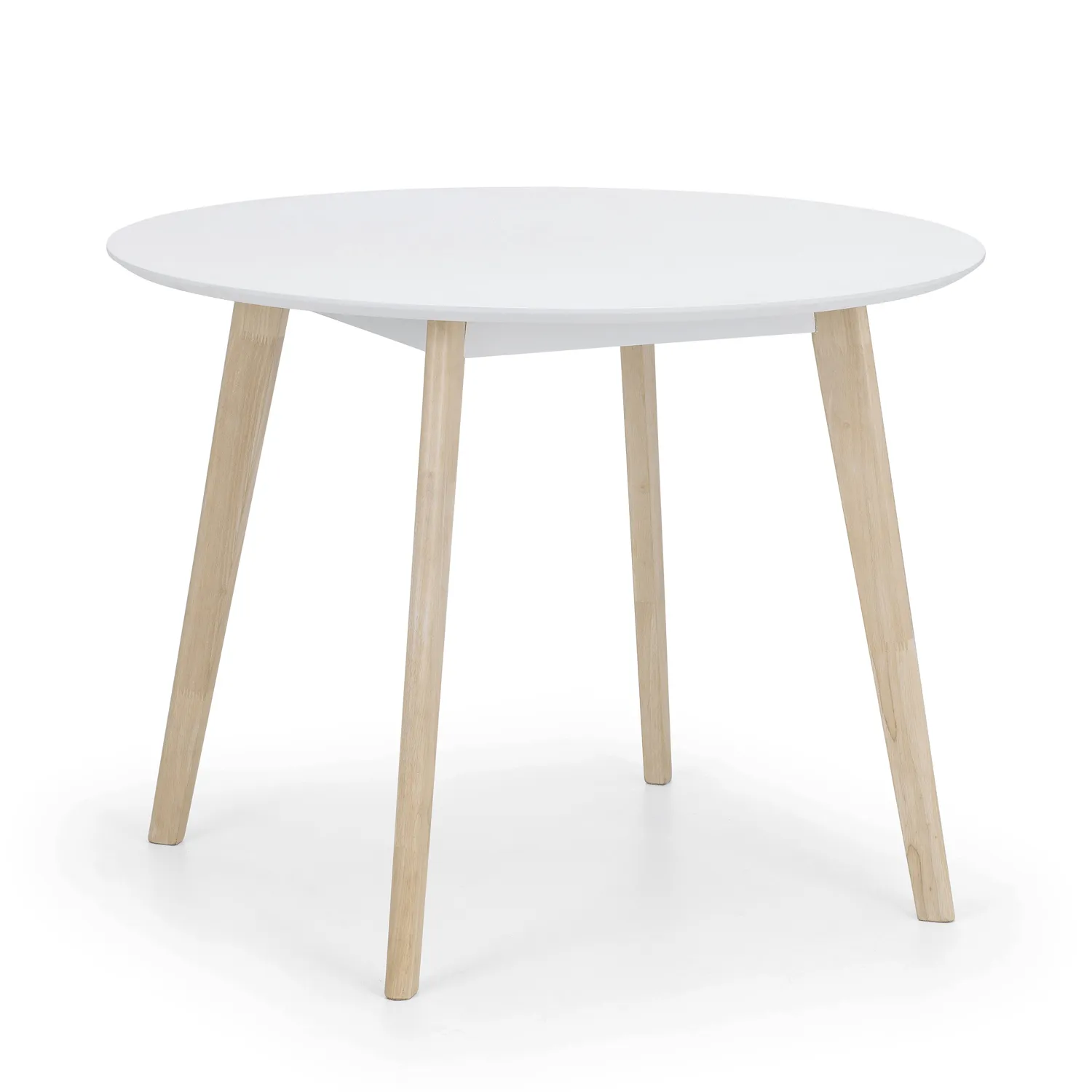 Casa White & Oak Round Dining Table