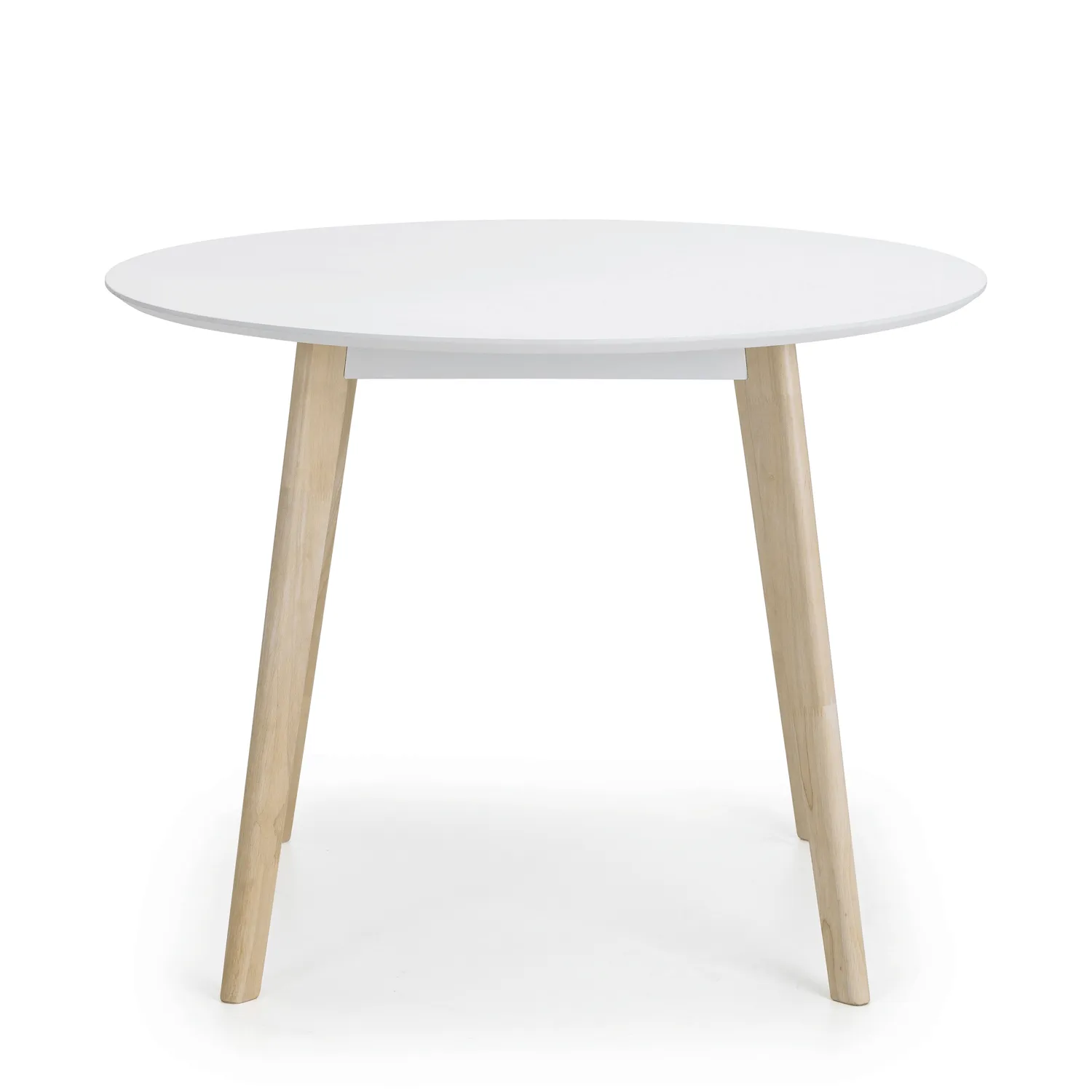 Casa White & Oak Round Dining Table
