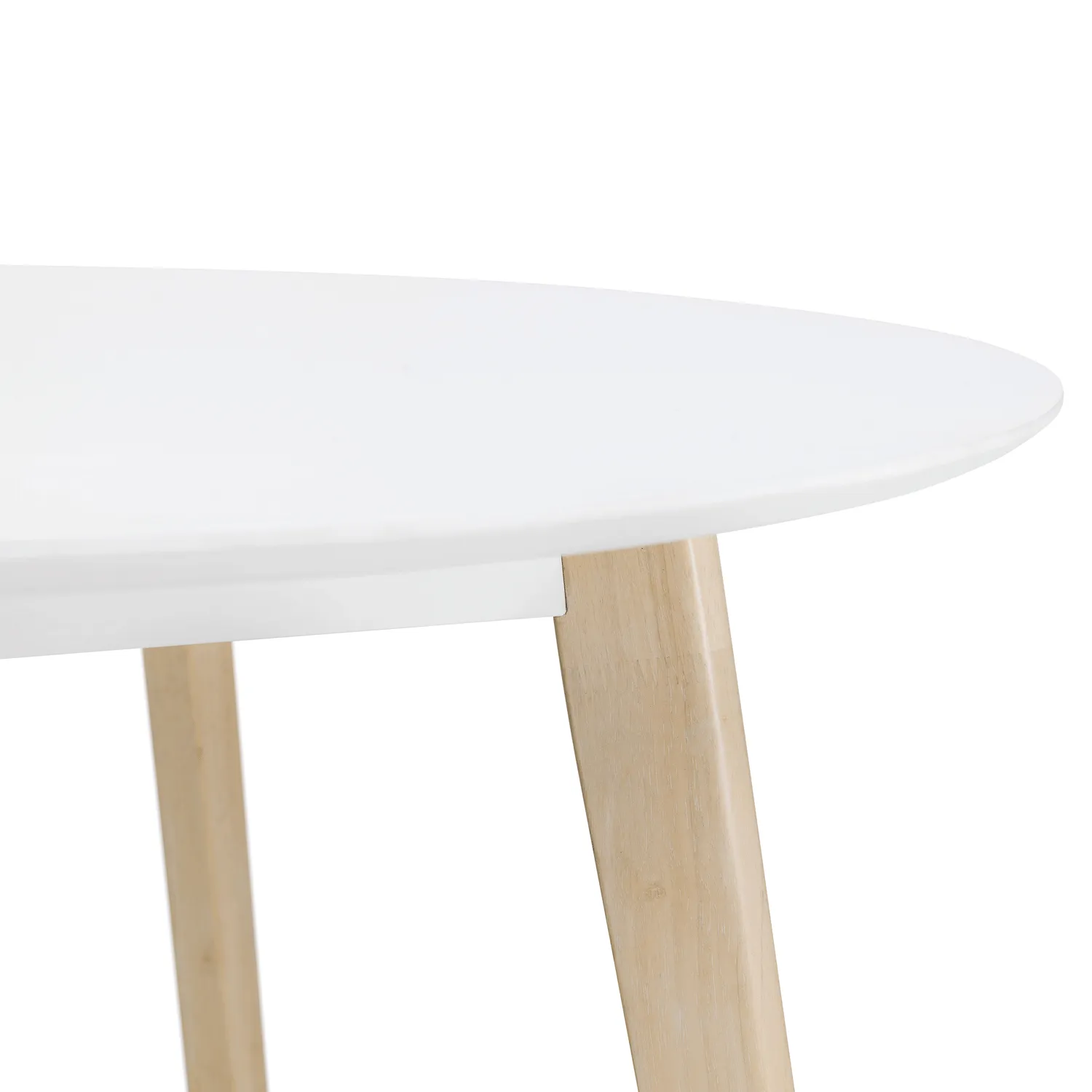 Casa White & Oak Round Dining Table