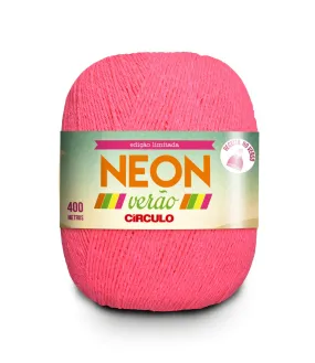 Circulo NEON VERAO yarn 50% Cotton 50% Polyester 406m - 150g, Color Neon Pink (337005-6372)