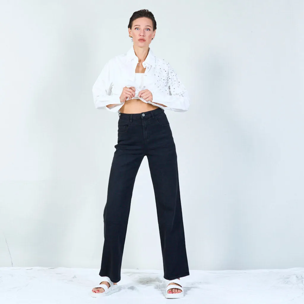 Classic wide-leg jeans wholesale