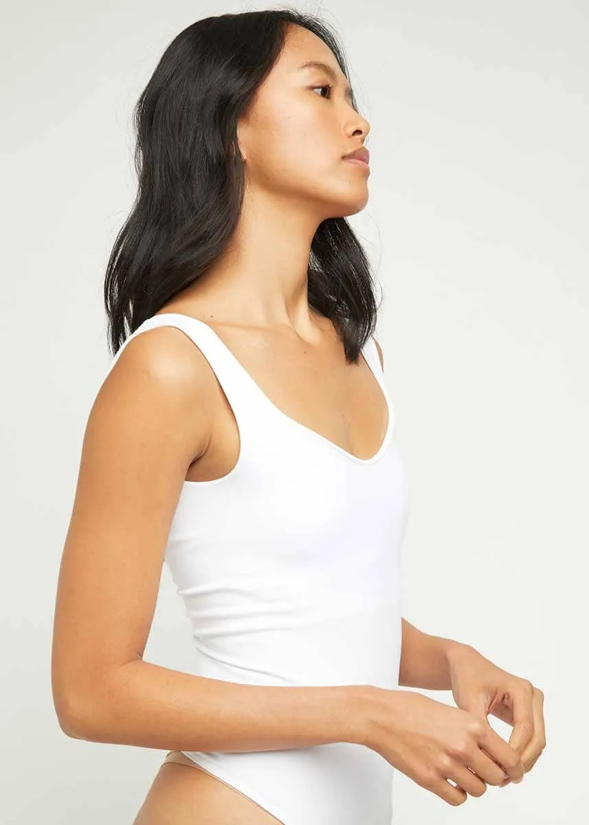 Clean Lines Bodysuit - White