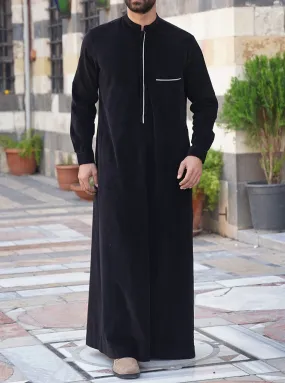 Corduroy Contrast Trim Thobe