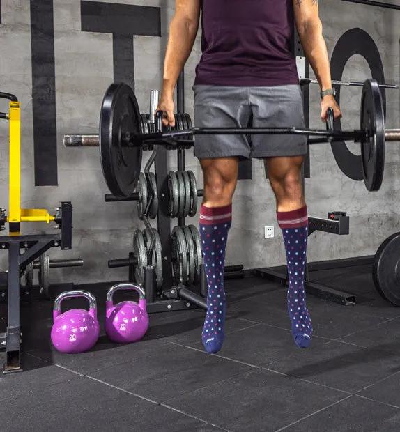 Cotton Everyday Compression Socks (15-20mmHg) - Dots - 3 Pack