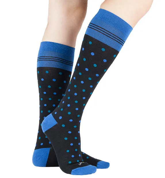 Cotton Everyday Compression Socks (15-20mmHg) - Dots - 3 Pack