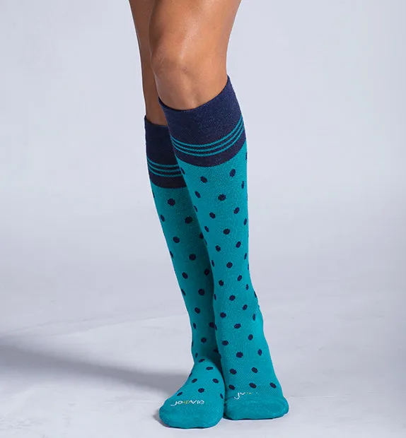 Cotton Everyday Compression Socks (15-20mmHg) - Dots