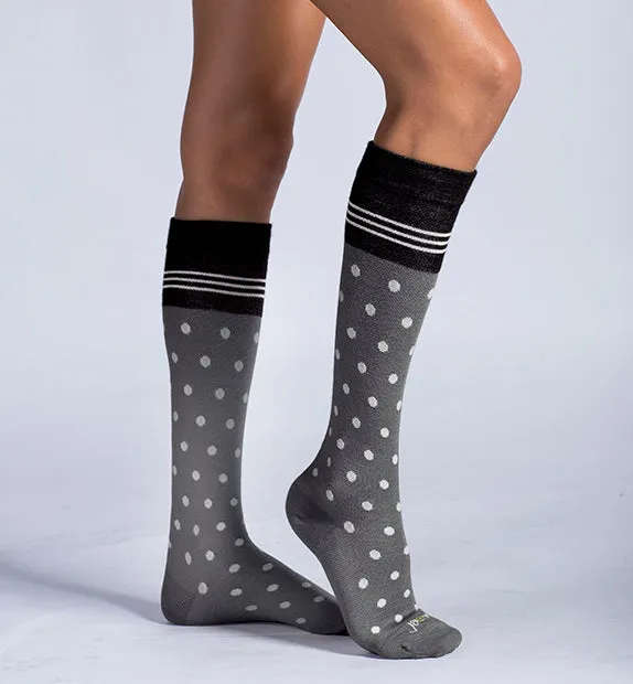 Cotton Everyday Compression Socks (15-20mmHg) - Dots