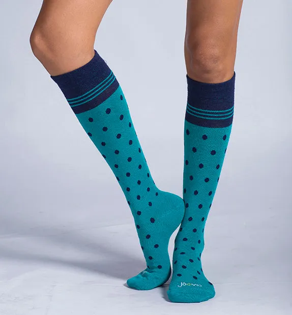 Cotton Everyday Compression Socks (15-20mmHg) - Dots