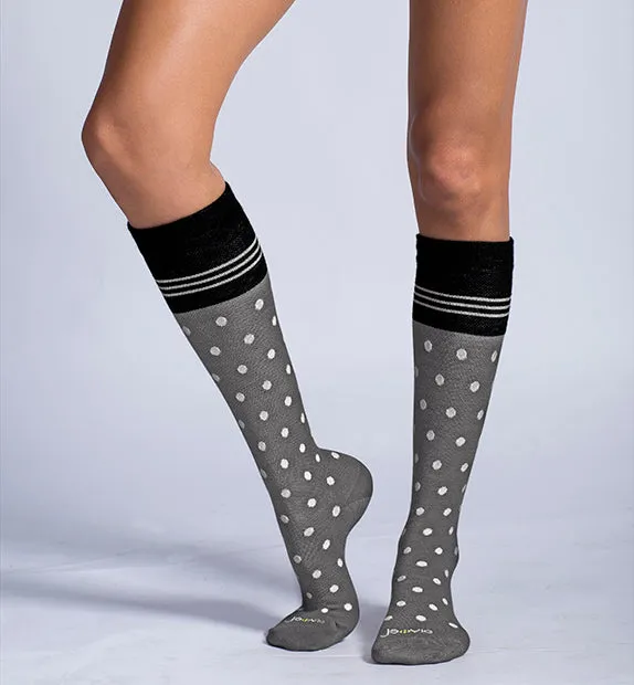Cotton Everyday Compression Socks (15-20mmHg) - Dots