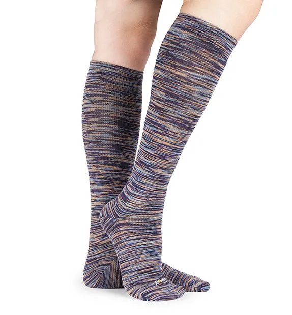 Cotton Everyday Compression Socks (15-20mmHg) - Space Dye Assortment 1 - 3 Pack