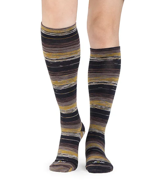 Cotton Everyday Compression Socks (15-20mmHg) - Space Dye Assortment 1 - 3 Pack