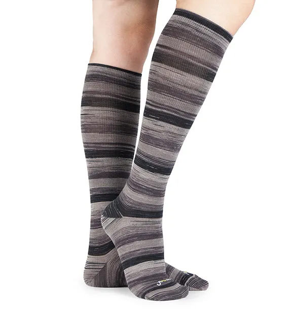Cotton Everyday Compression Socks (15-20mmHg) - Space Dye Assortment 1 - 3 Pack