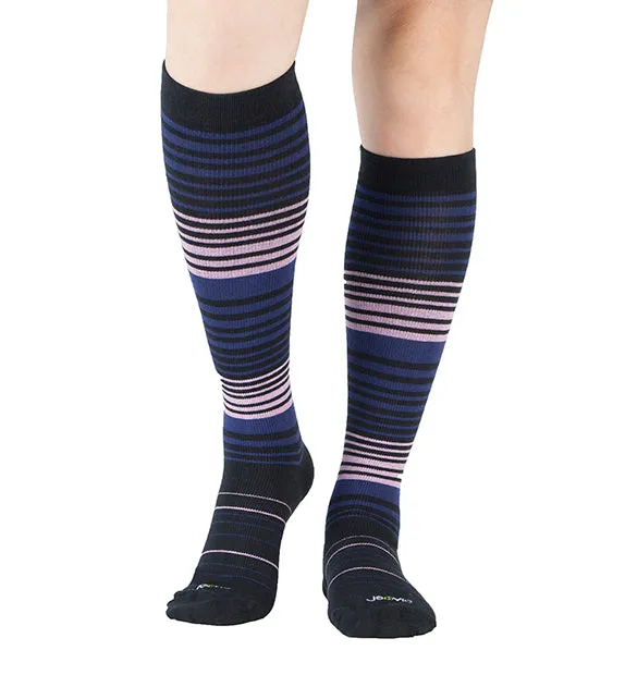 Cotton Everyday Compression Socks (15-20mmHg) - Stripes - 3 Pack