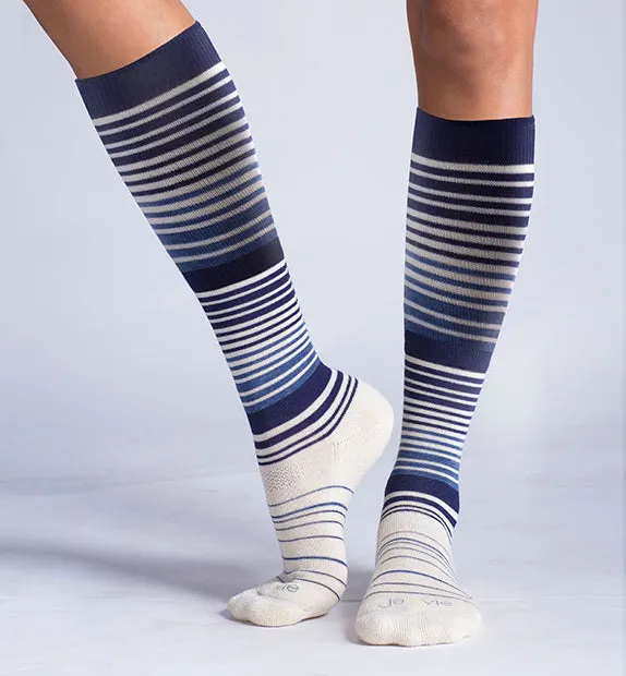 Cotton Everyday Compression Socks (15-20mmHg) - Stripes