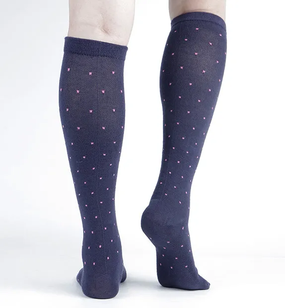 Cotton Everyday Split Toe Socks (15-20mmHg) - Dots