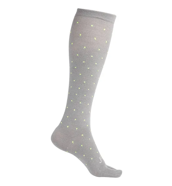 Cotton Everyday Split Toe Socks (15-20mmHg) - Dots