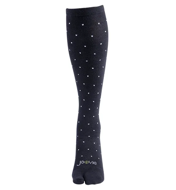 Cotton Everyday Split Toe Socks (15-20mmHg) - Dots