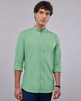 Cotton Linen Shirt - Light Green