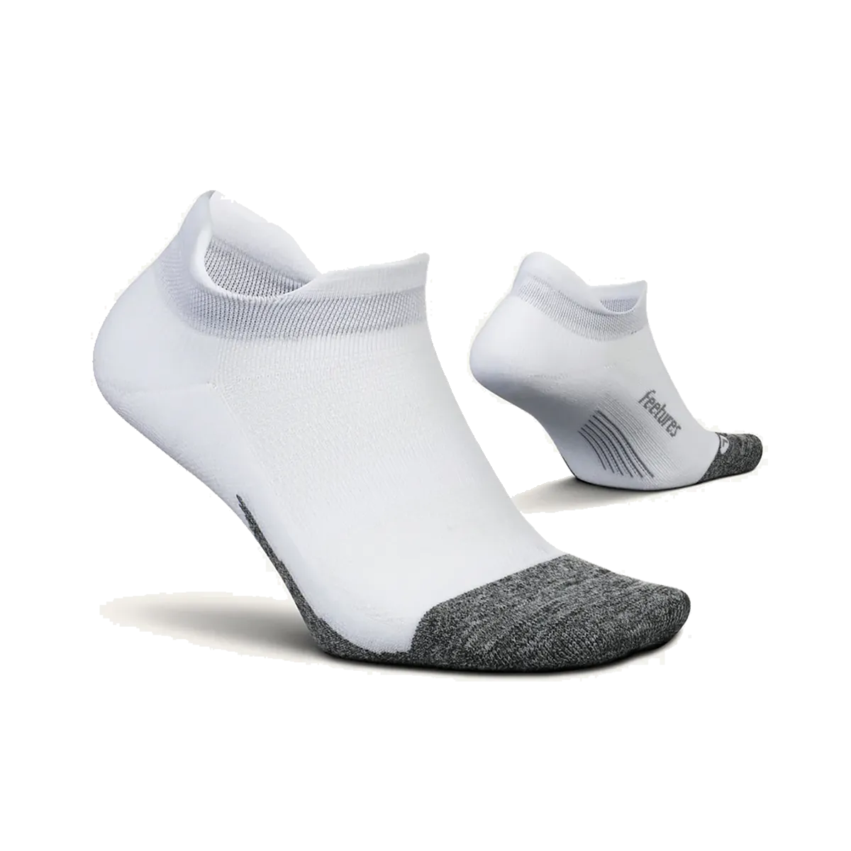 Feetures Elite Light Cushion No Show Tab - White