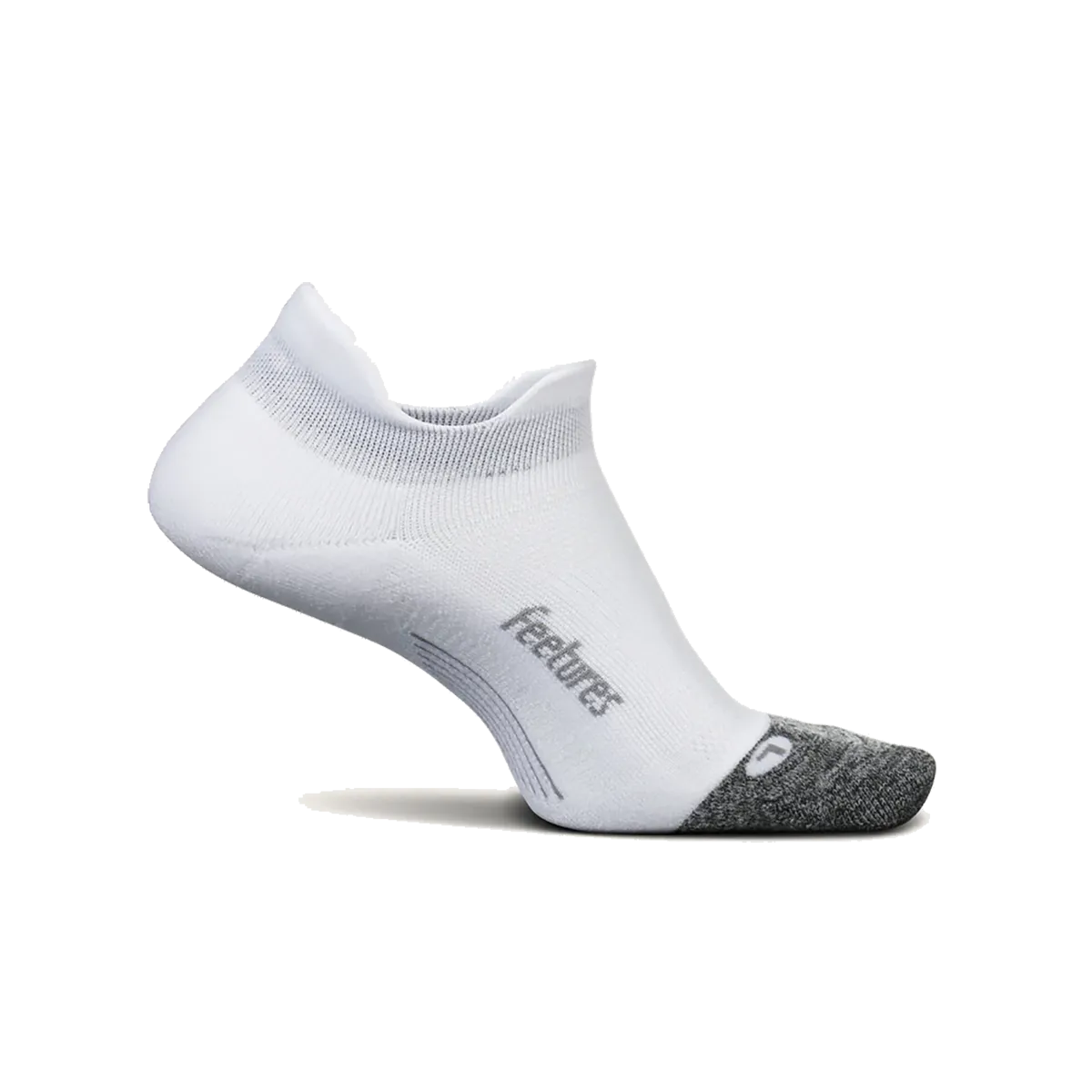 Feetures Elite Light Cushion No Show Tab - White
