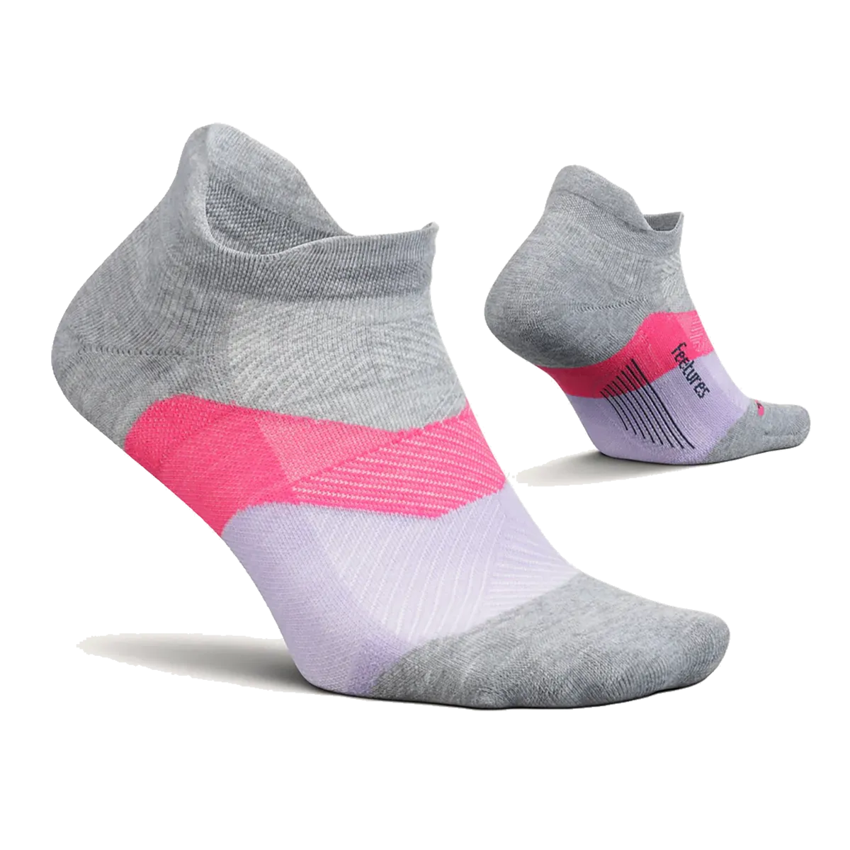 Feetures Elite Max Cushion No Show Tab - Gradual Grey